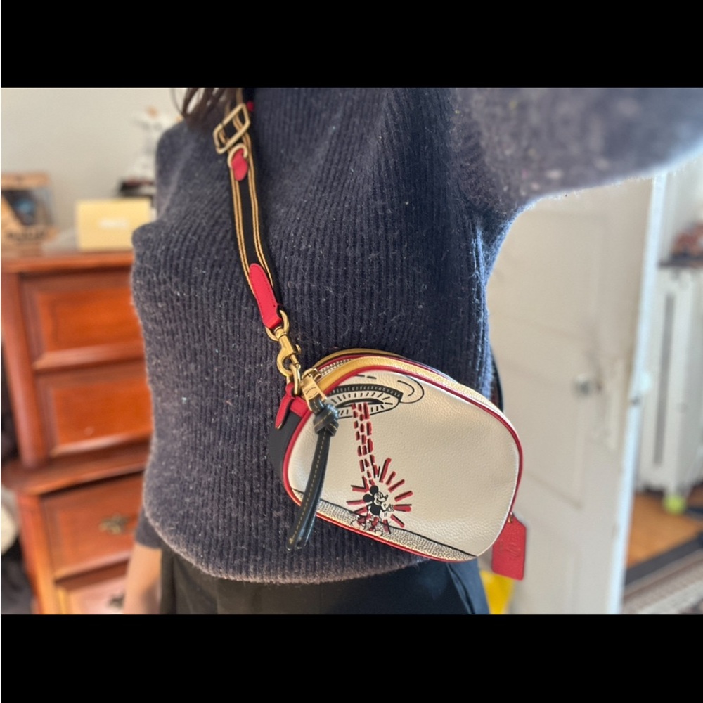 Coach Keith Haring x Disney Leather Crossbody - Picture 2 of 2
